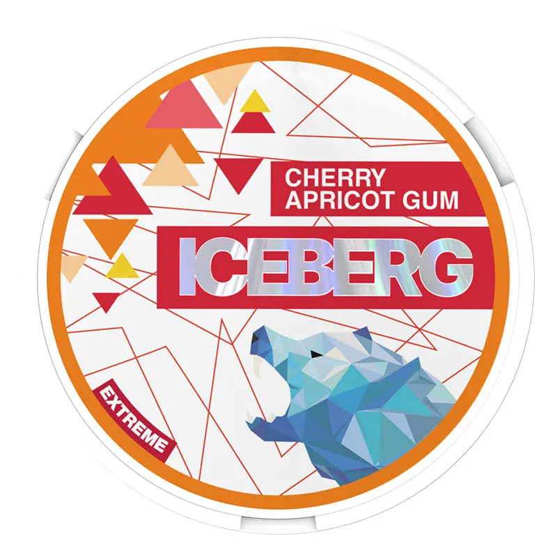  Cherry Apricot Gum Extreme Nicotine Pouches by Ice Berg 50mg/g 